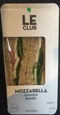 Sandwich Triangle Tomate Basilic Mozzarella front packaging