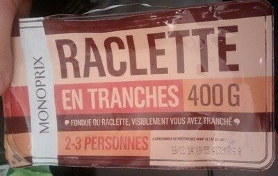 Raclette en tranches