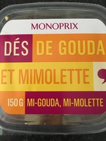 Dés de gouda et mimolette