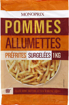 Pommes allumettes, préfrites