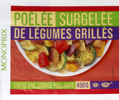 Poêlée de légumes grillés, surgelés
