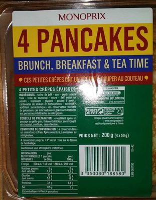 Pancakes brunch, breakfast et tea time