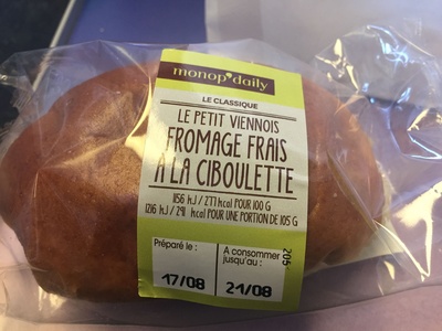 Le Petit Viennois Fromage Frais à la ciboulette