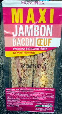 Maxi Jambon Bacon Oeuf