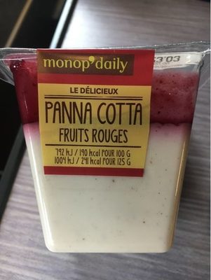 Panacotta aux Fruits Rouges