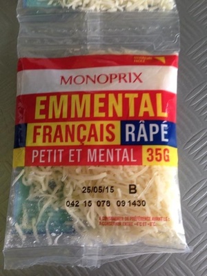 Emmental râpé Monoprix