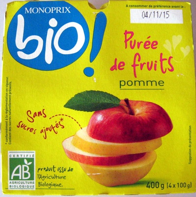 Purèe de fruits Pomme