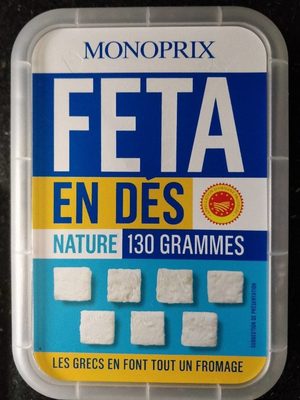 Fêta en dés front packaging