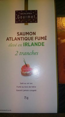 Saumon Atlantique fumé élevé en Irlande