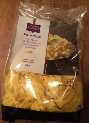Gourmet - Tagliatelles à la farine de blé tendre et à la semoule de blé dur front packaging