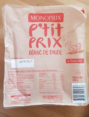 Blanc de dinde front packaging