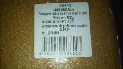 Saint Marcellin front packaging