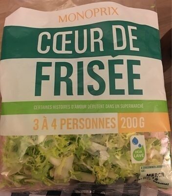 Salade frisée front packaging