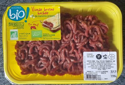 Viande bovine hachée 5% MG