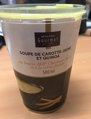 Soupe de Carotte Jaune et Quinoa