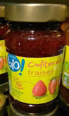 Confiture extra de fraise bio