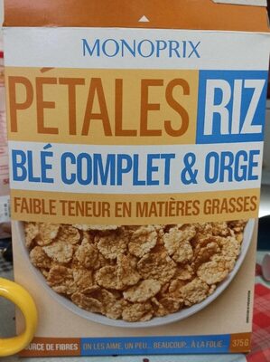 Pétales Riz blé complet & orge
