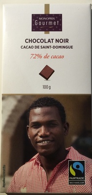 Chocolat noir 72% de cacao Saint-Domingue