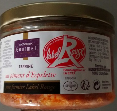 Terrine au piment d'Espelette