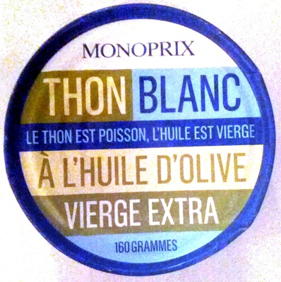 Thon blanc entier à l'huile d'olive vierge extra