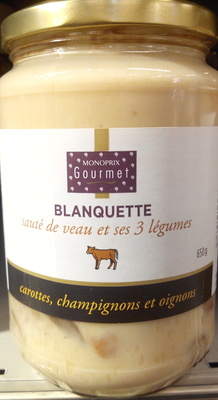 Blanquette sauté de veau et ses 3 légumes