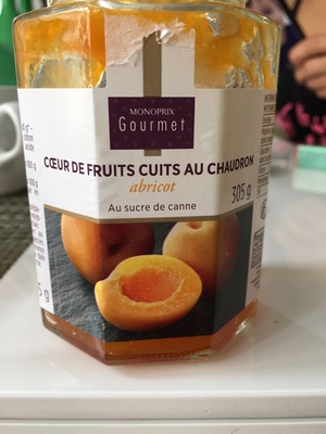 Coeur de fruits cuits au chaudron abricot au sucre de canne
