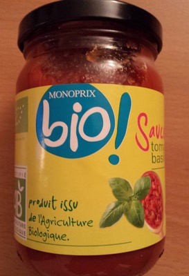 Sauce tomate basilic bio