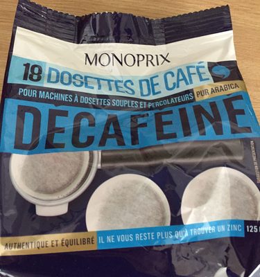 Dosettes de Café Décaféiné
