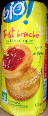 Toast brioché au blé complet Bio Monoprix