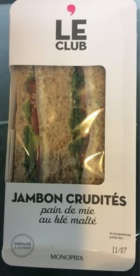 Sandwich Jambon Crudité