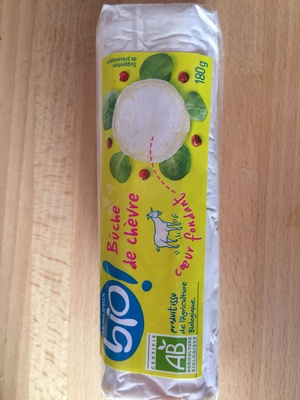 Bûche de chèvre coeur fondant front packaging