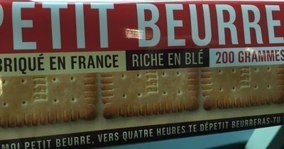 Petit beurre front packaging