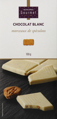 Chocolat blanc morceaux de speculoos