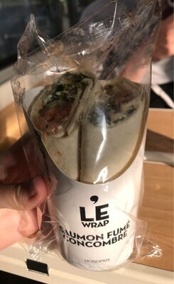 Wrap saumon fumé concombre front packaging