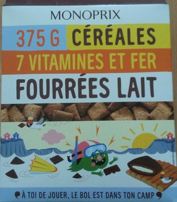 Céréales fourrées lait