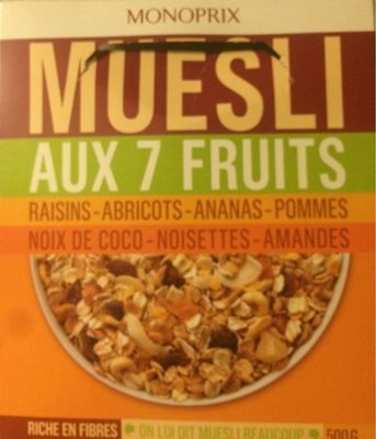 Monoprix Muesli aux 7 fruits