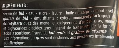 Pain hot dog ingredients label