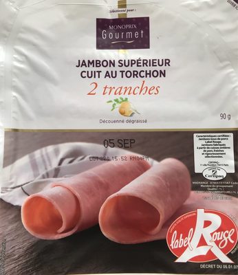 Jambon supérieur cuit au Torchon