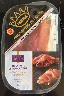 Jambon de parme front packaging