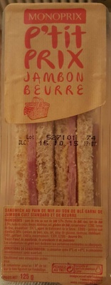 P'tit Prix - Jambon Beurre