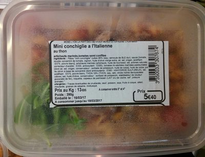 Mini conchiglie a l'italienne