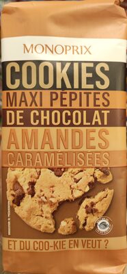 Cookies maxi pépites amandes caramelisees