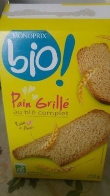 Pain grillé au blé complet