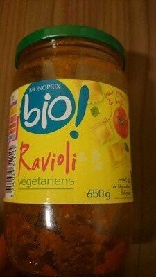 Ravioli végétariens front packaging