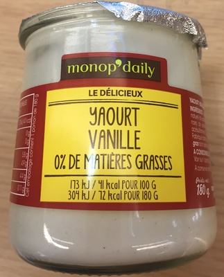 Yaourt vanille