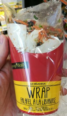 Wrap falafel a la libanaise front packaging