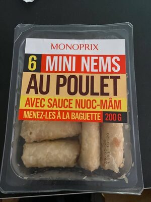 Mini nems au poulet avec sauce nuoc-mâm