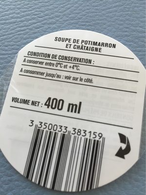 Soupe potiron chataigne front packaging