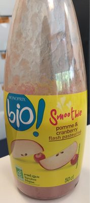 Smoothie pomme&cranberry