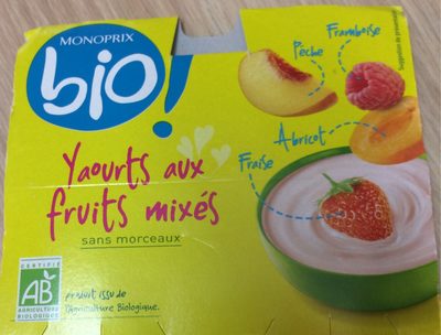 Yaourt aux fruits mixés